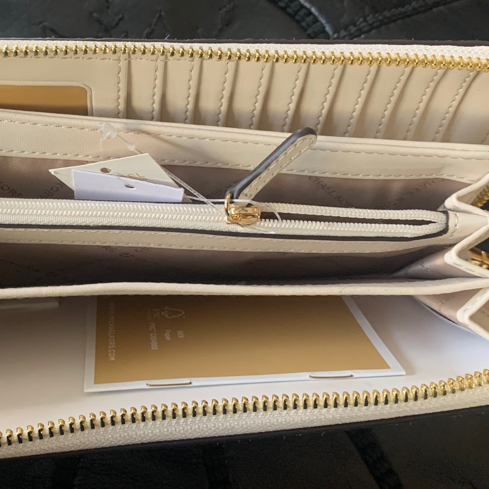 Michael Kors Calf Hair Continental Leather Wallet - Picture 3 of 6